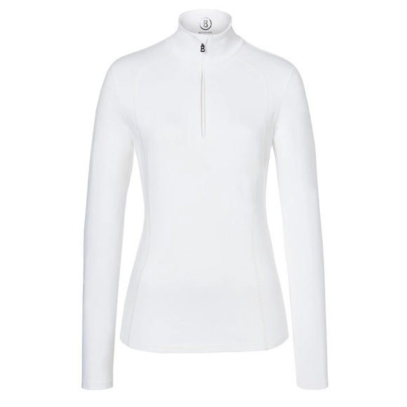 Bogner Tops - NWT Bogner Madita Marna White Half Zip Top Layer